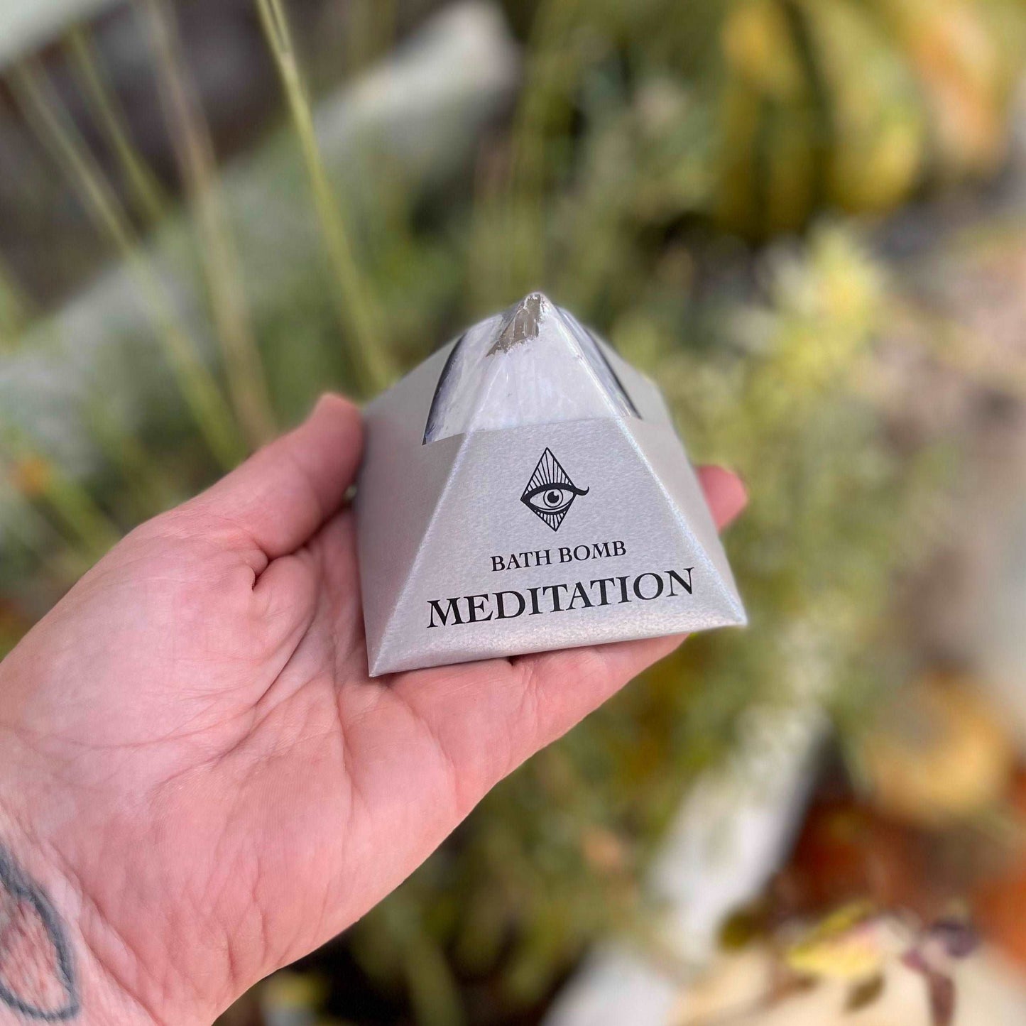 Elevate your meditation practice with our Meditation Bath Bomb, infused with the calming essence of organic Frankincense, Lavender, and Rosemary essential oils. Immerse yourself in the tranquil aromas as you unwind and center your mind. Let the luxurious ingredients create a peaceful atmosphere, enhancing your meditation experience and promoting a sense of serenity.