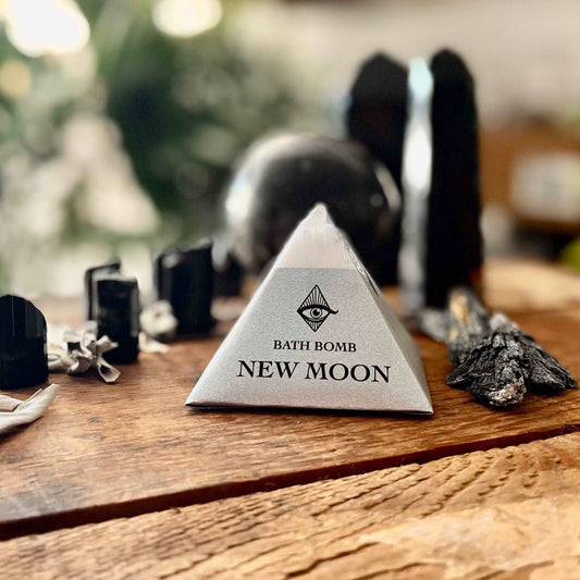 Set the tone for new beginnings with our New Moon Intention Bath Bomb, featuring a refreshing blend of organic essential oils of Rosemary, Tea Tree, and Mint. Immerse yourself in the revitalizing scents as you soak in the tub, setting positive intentions for the lunar cycle ahead. Elevate your self-care routine with this invigorating and mindful bathing experience.