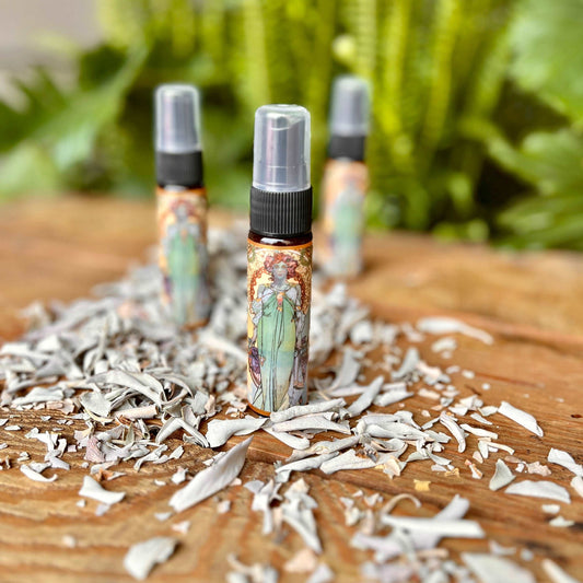 Purify with Purpose: Clary Sage Mist, crafted with organic essential oils, transforms spaces and tools. Elevate rituals, refresh energy, and restore balance effortlessly.