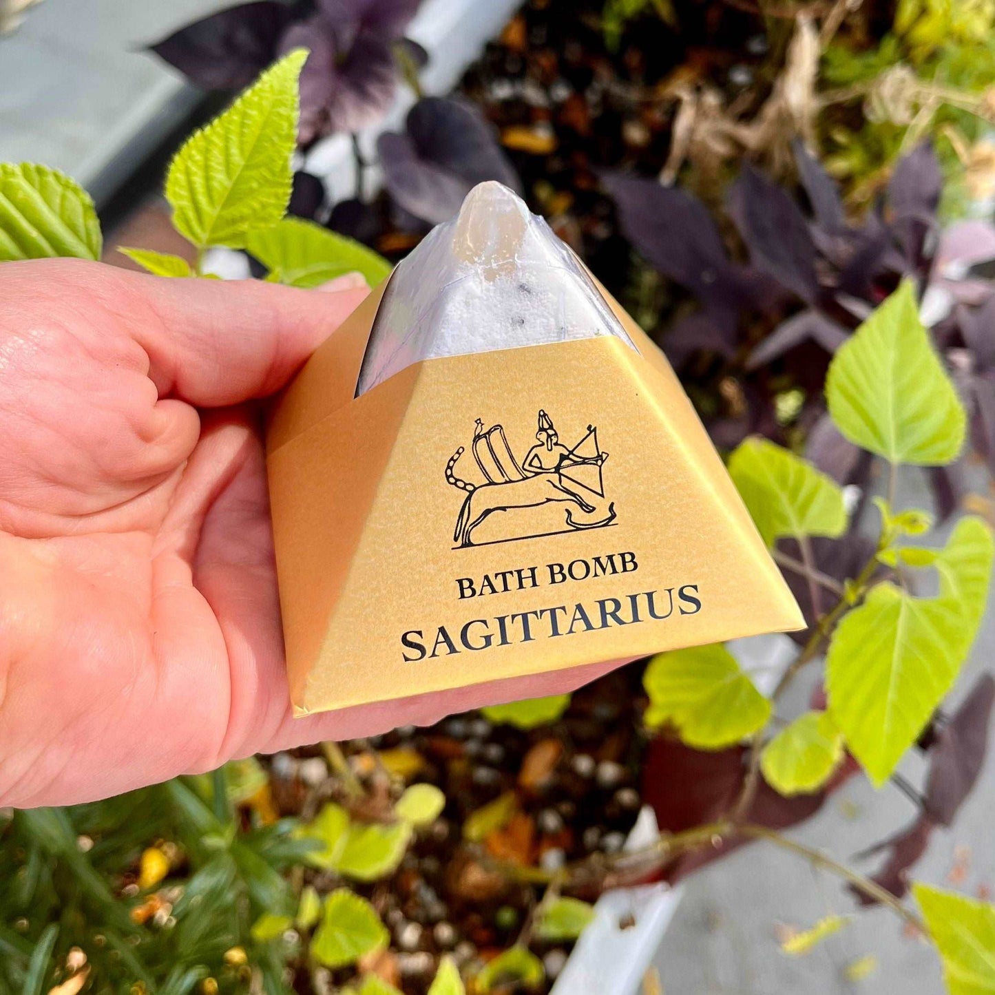 Embark on a journey of self-discovery with our Sagittarius Bath Bomb. Immerse yourself in the adventurous blend of Lavender, Copal, and Sandalwood, carefully crafted with organic essential oils. Let the soothing scents transport you to expansive realms, creating a harmonious balance of relaxation and exploration.  Embrace the spirit of Sagittarius and experience a bath ritual that inspires both inner and outer exploration.