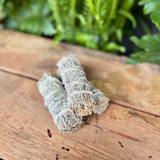 Purify and cleanse your sacred space with the soothing and aromatic Blue Sage Smudge. Harvested with care, this ceremonial herb is perfect for spiritual rituals, energy clearing, and creating a tranquil atmosphere. Elevate your practice with the calming essence of Blue Sage.