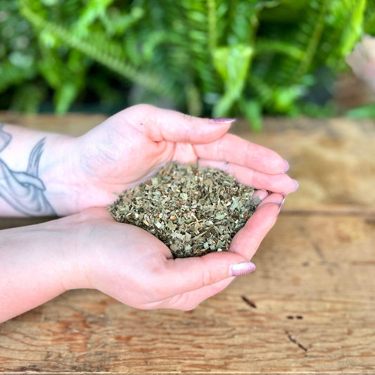 1 ounce Organic Horny Goat Weed - Explore the vitality of organic Horny Goat Weed. Known for its traditional uses, Horny Goat Weed is believed to bring energy, passion, and enhance vitality. Immerse yourself in the organic strength of Horny Goat Weed.